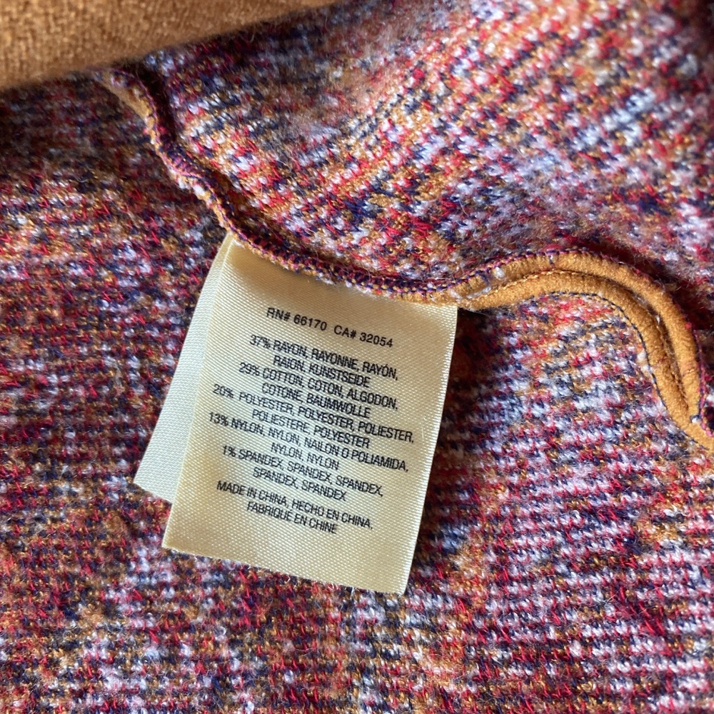 Moth Anthropologie Women’s Paisley Intarsia Blazer - Picture 3 of 4